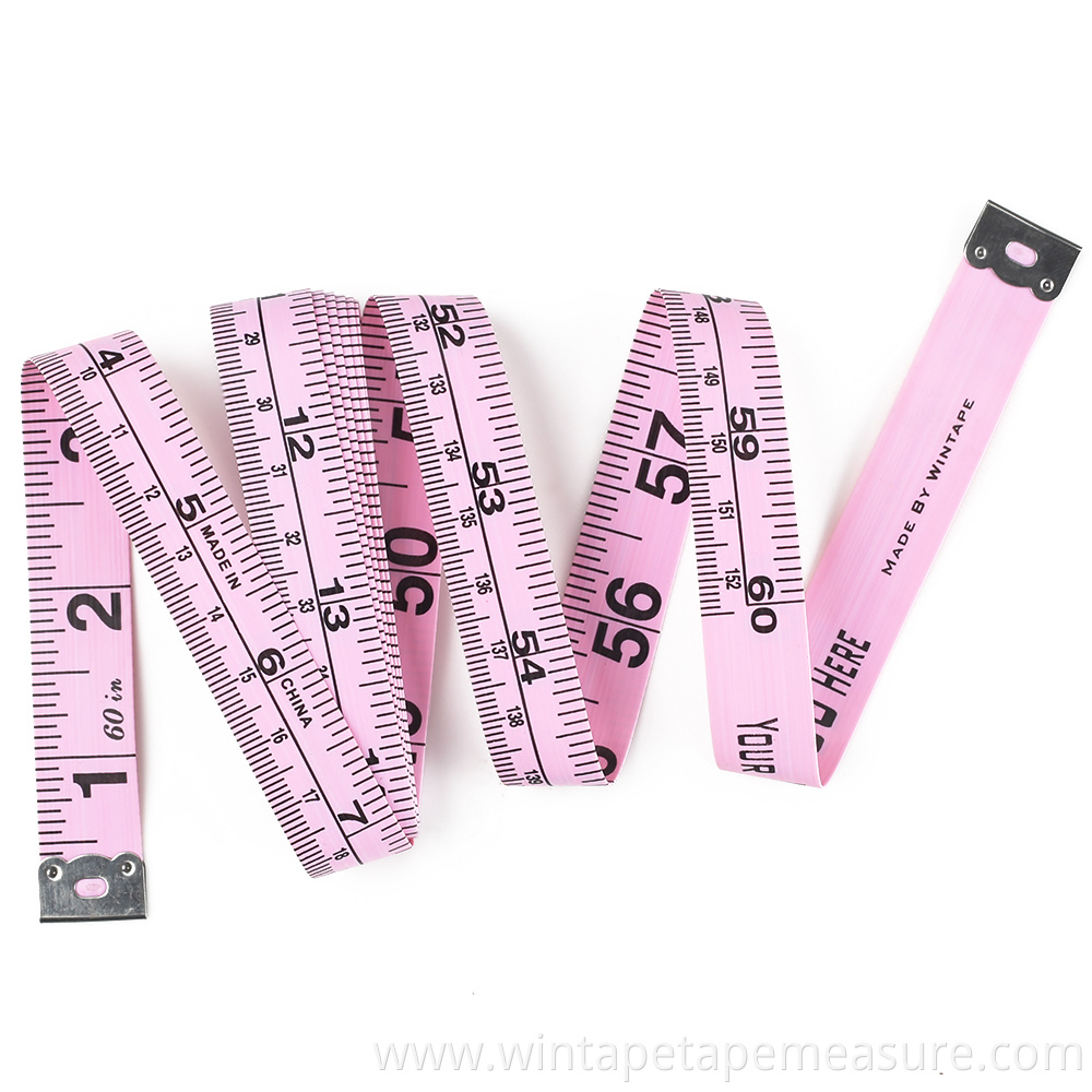 Bra size measurement promotional metric tape in pink 99 cents store